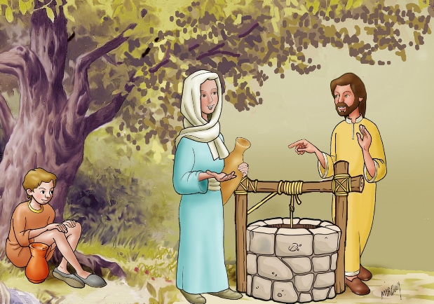 Jesús y la mujer samaritana